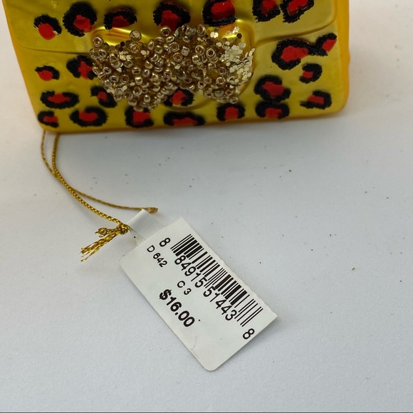 Bloomingdale’s Glass Handbag Ornament With Chain Christmas - Picture 5 of 5